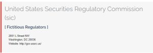 United States Securities Regulatory Commission sic